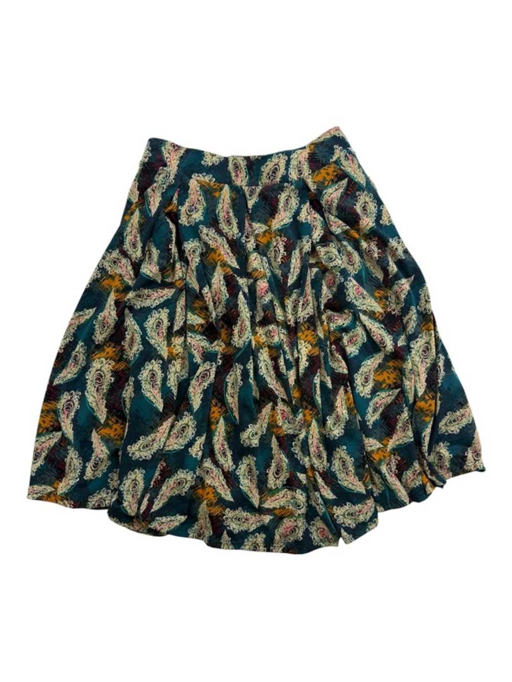 LuLaRoe Teal Paisley Circle Skirt